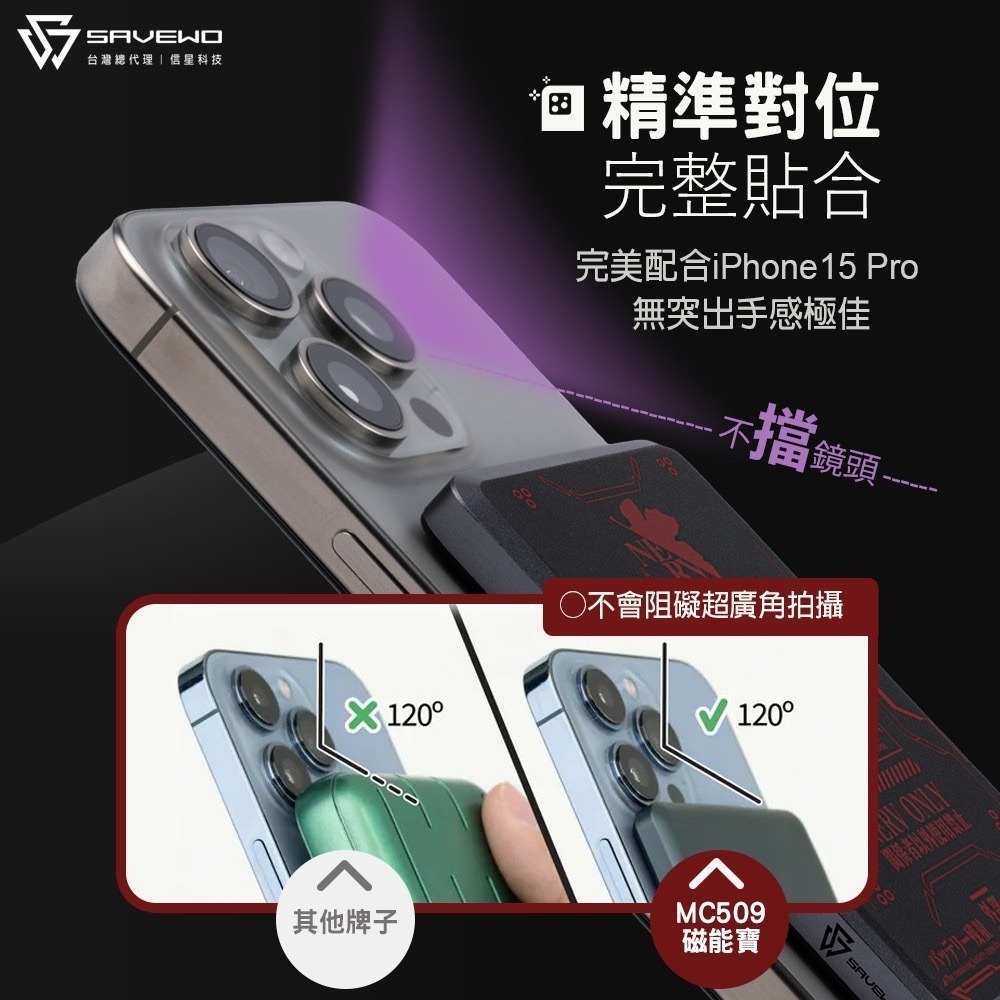 【MagCell X EVANGELION】新世紀福音戰士 PD20W超薄磁吸無線行動電源5000mAh(有標示Wh)-細節圖7