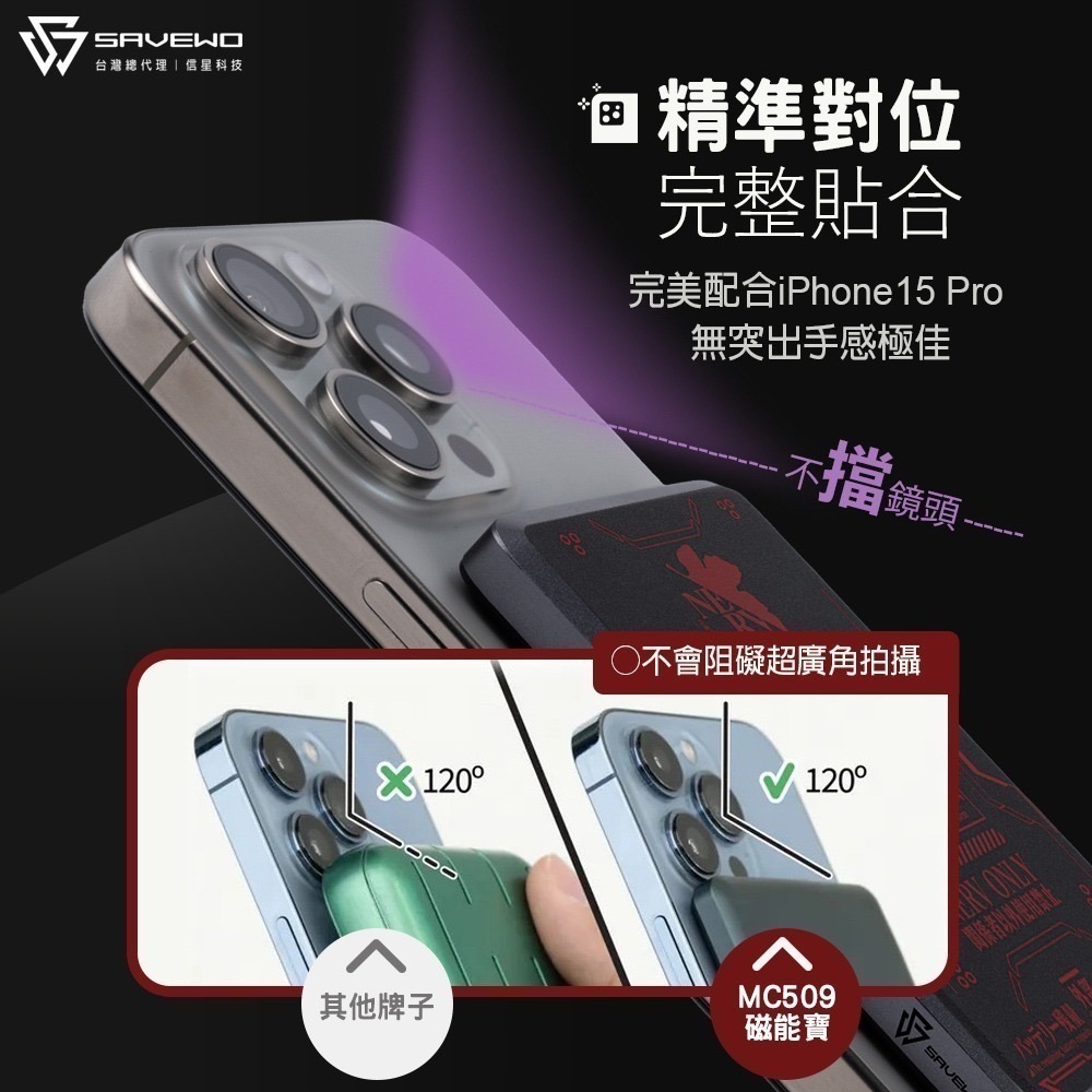 【MagCell X EVANGELION】新世紀福音戰士 PD20W超薄磁吸無線行動電源5000mAh(有標示Wh)-細節圖7