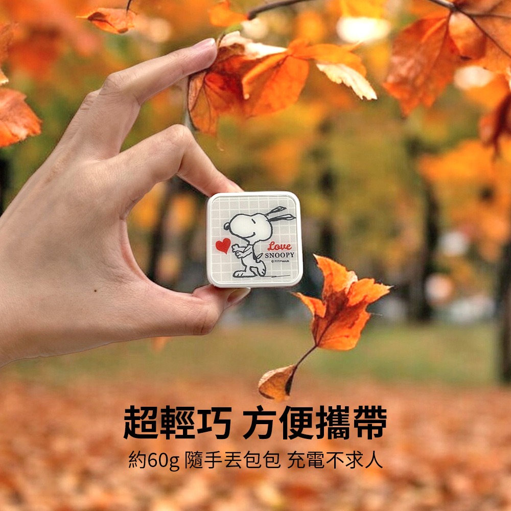 【SNOOPY史努比】夾心玻璃系列 40W PD+QC 輕巧充電器/快充頭-細節圖5