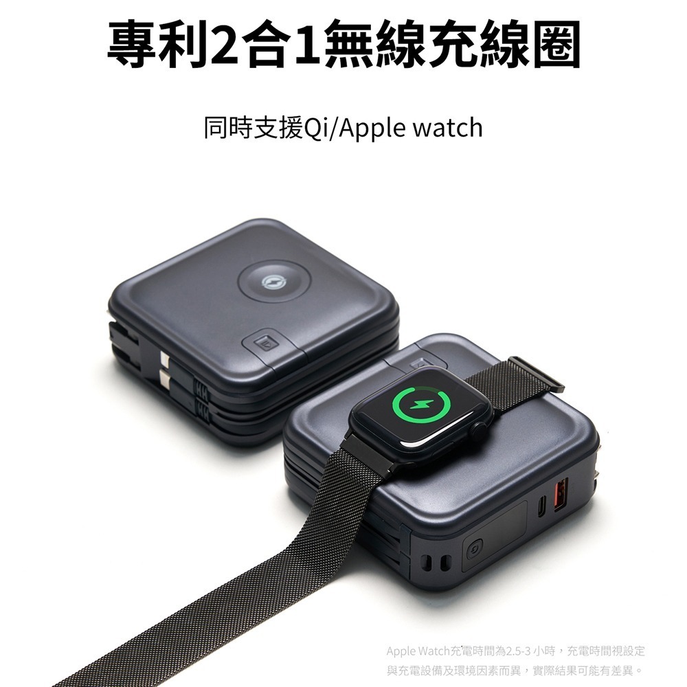 【LaPO】超進化八合一 多功能無線充行動電源10000mAh(WT-08)-細節圖3