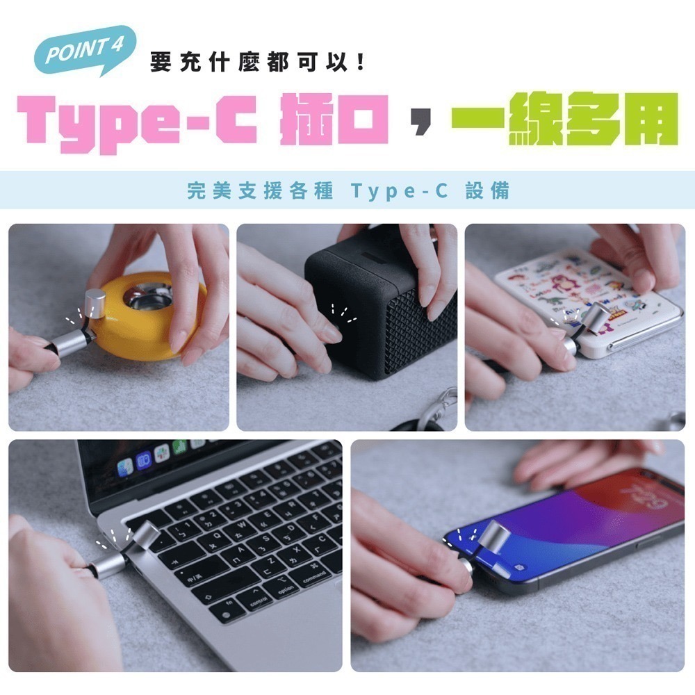 【限時購】Disney迪士尼 C to C 二合一 65W 急速充電手機掛繩組(附造型夾片)-細節圖6