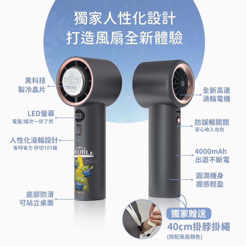 【Disney迪士尼】經典角色系列 101檔 冰鎮強力風扇/冰風扇-細節圖6