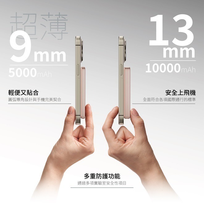 【Timo】鳥羽系列 三合一 PD超薄磁吸行動電源5000mAh-細節圖2