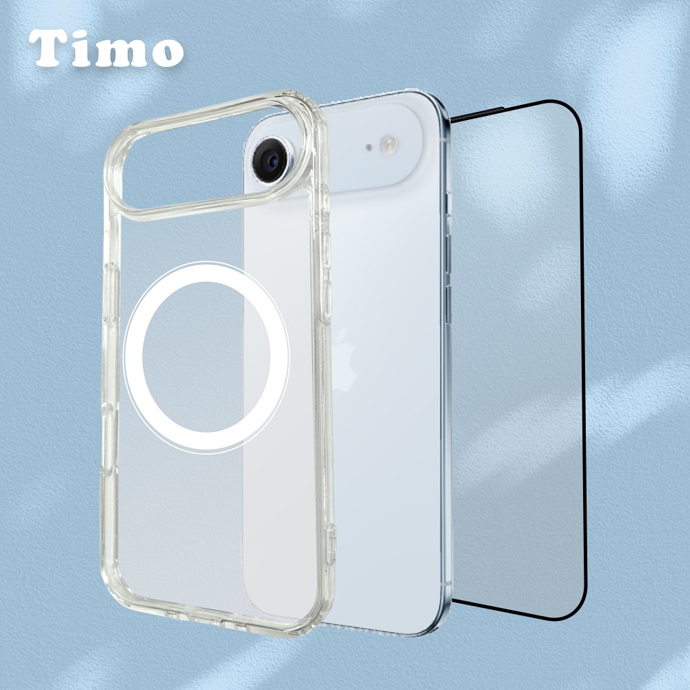 【Timo】iPhone 17 Pro Max/17 Pro/Air/17 系列 磁吸手機殼+螢幕保護貼 二件組-細節圖4