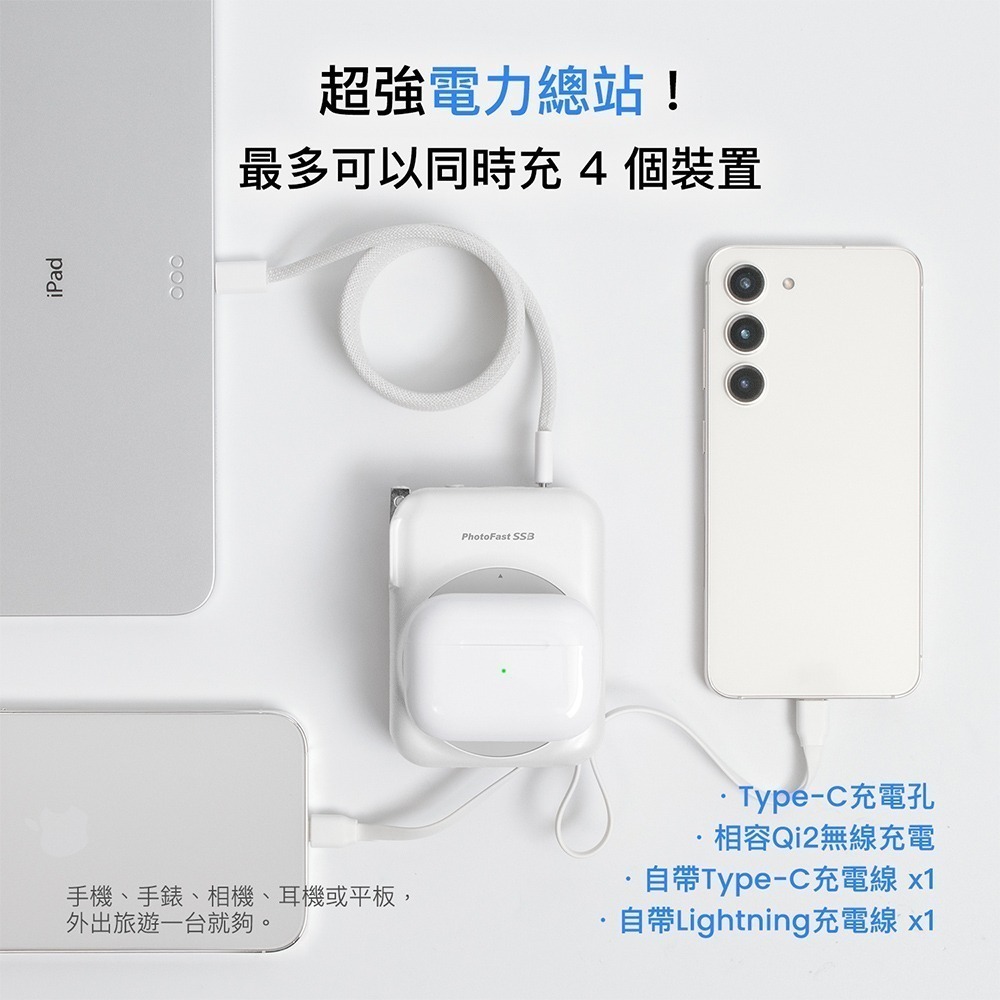【PhotoFast】SSB AllDay防爆充 固態磁吸行動電源 萬用充10000mAh (有標示Wh)-細節圖5