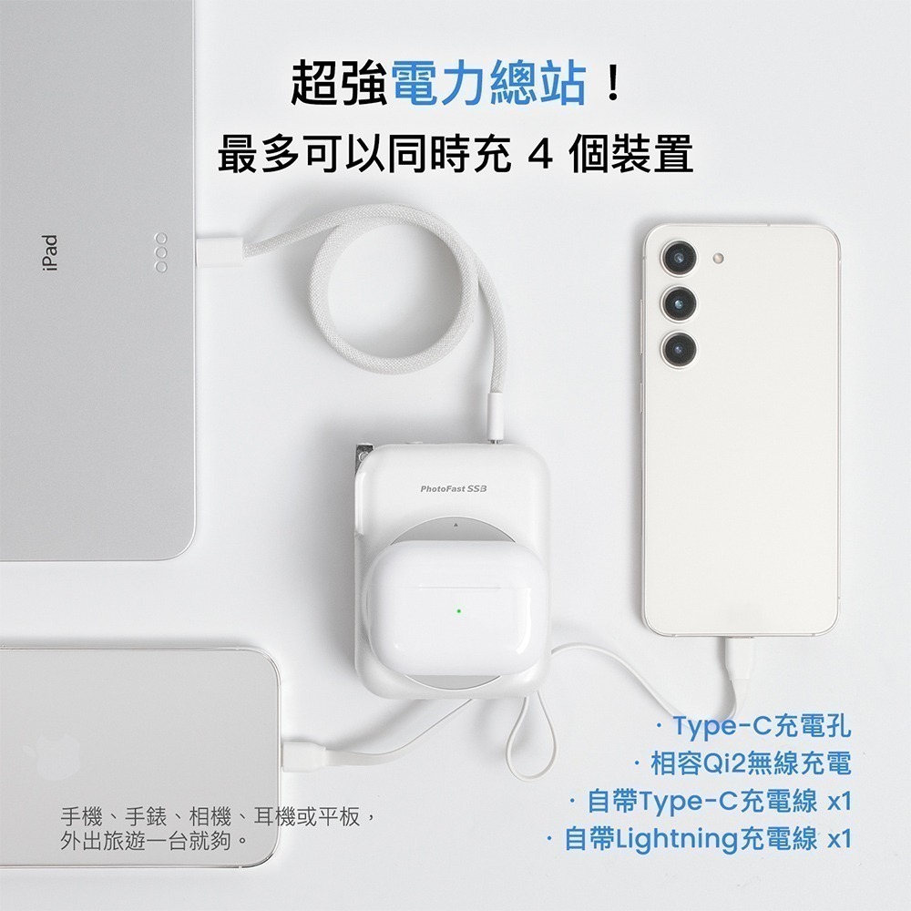 【PhotoFast】SSB AllDay防爆充 固態磁吸行動電源 萬用充10000mAh (有標示Wh)-細節圖5