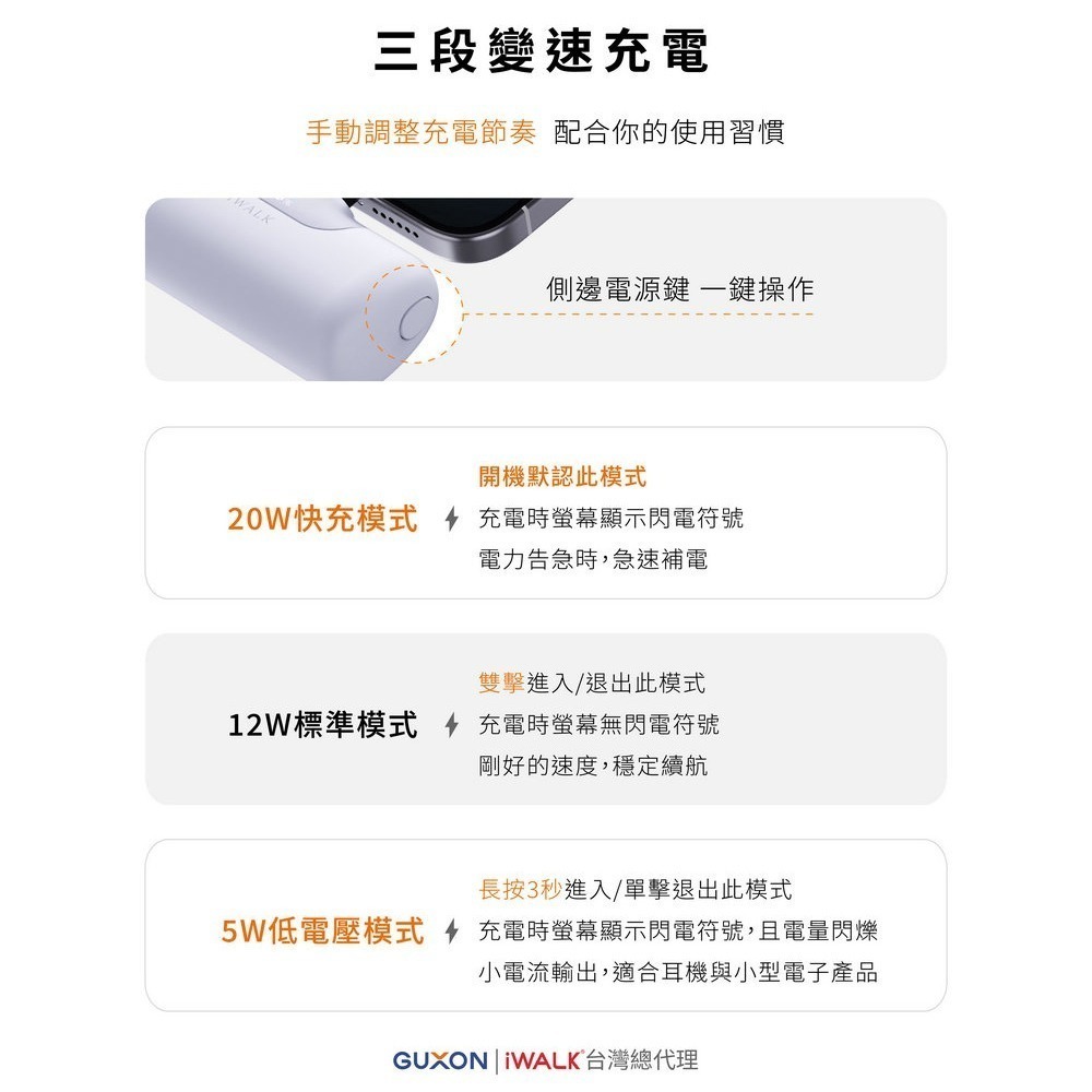 【iWALK】六代 Type-C 直插式口袋行動電源5500mAh(安卓/iPhone17適用)-細節圖8