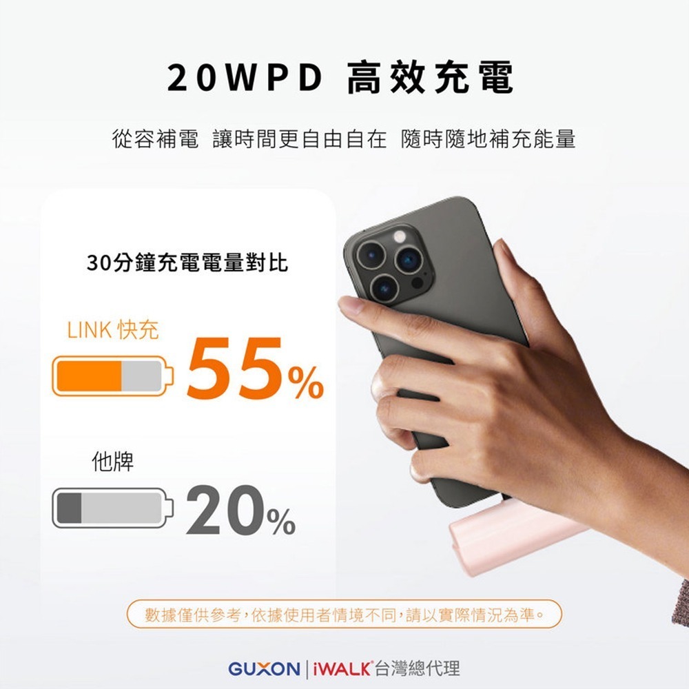 【iWALK】LINK 二合一組合式行動電源13500mAh(有標示Wh/3C認證)-細節圖7