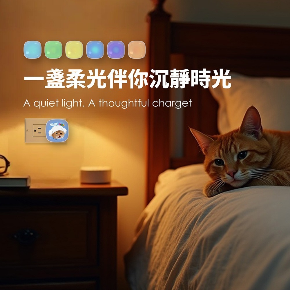 【Mind.A.Day】跩貓系列 22W PD+QC 小燈泡充電器/快充頭-細節圖2