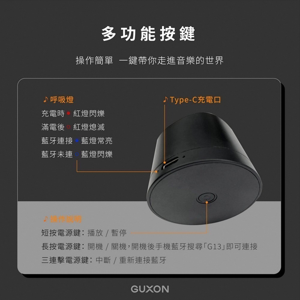 【限時購】 GUXON Sonic Cube 聲立方 磁吸藍牙喇叭-細節圖9