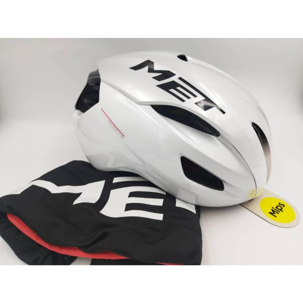 【單車元素】MET Manta Mips Aero 安全帽 亮白色 適用公路 三鐵 空力帽 盒裝公司貨-細節圖2