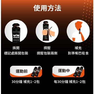 【單車元素】WiNSPORTS 黑膠 雙效能量膠 蘋果/橘子/草莓萊姆/檸檬萊姆/白葡萄-細節圖5