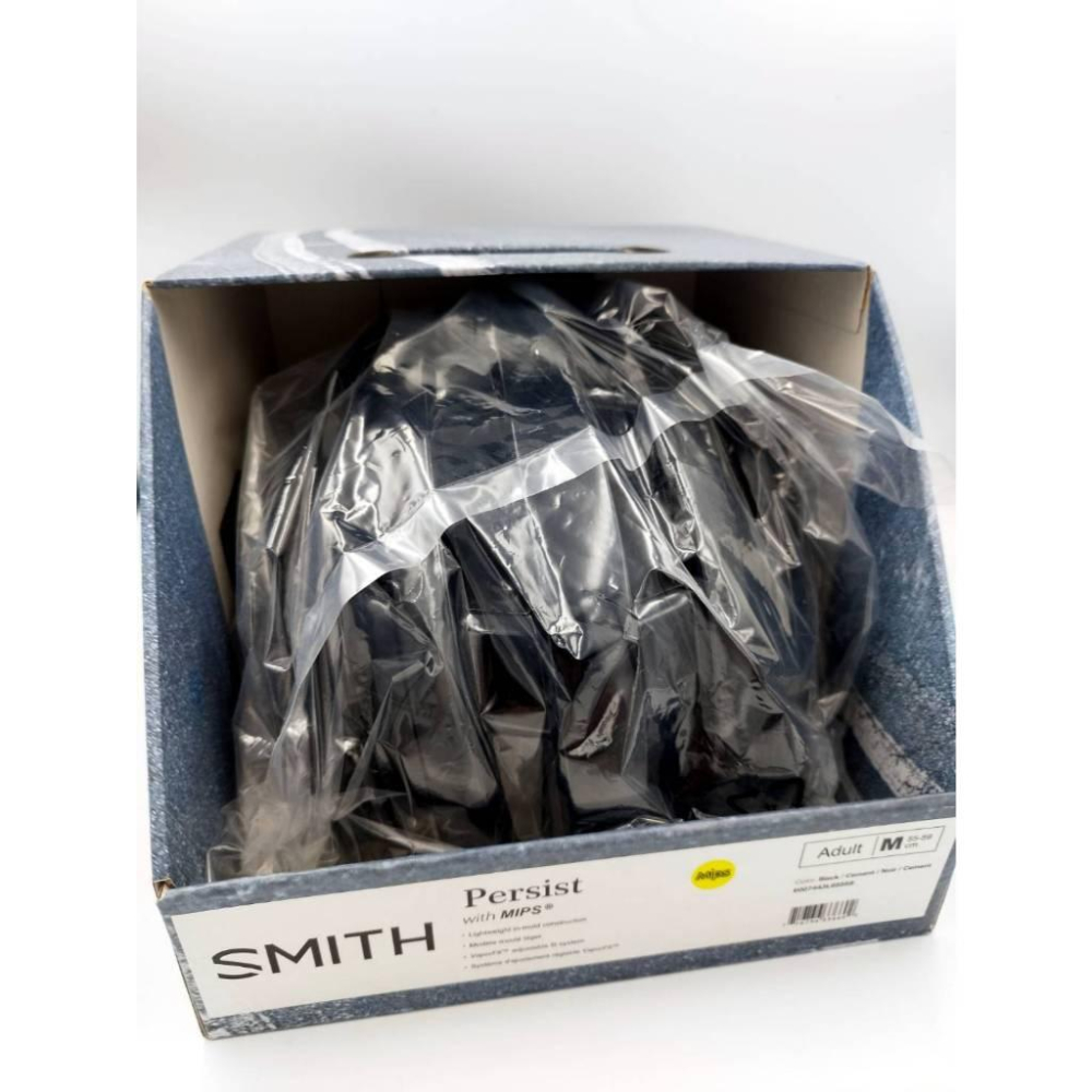 【單車元素】(特價出清) SMITH Persist 自行車安全帽 黑灰 尺寸M 盒裝公司貨-細節圖2