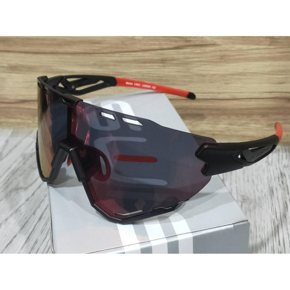 【單車元素】德國 SWISSEYE Mantra 鍍衣膜炫紅色 廣角大鏡面 防風眼鏡 太陽眼鏡 自行車眼鏡-細節圖2