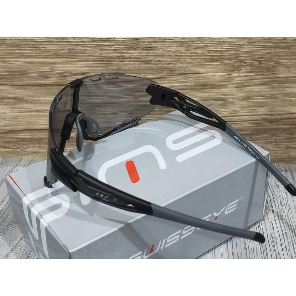 【單車元素】德國 SWISSEYE Mantra 透明 變色鏡片 廣角大鏡面 防風眼鏡 太陽眼鏡 自行車眼鏡-細節圖3