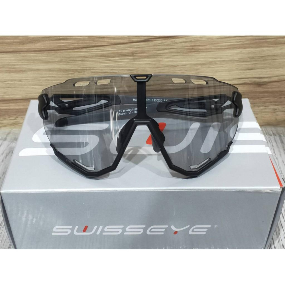 【單車元素】德國 SWISSEYE Mantra 透明 變色鏡片 廣角大鏡面 防風眼鏡 太陽眼鏡 自行車眼鏡-細節圖4