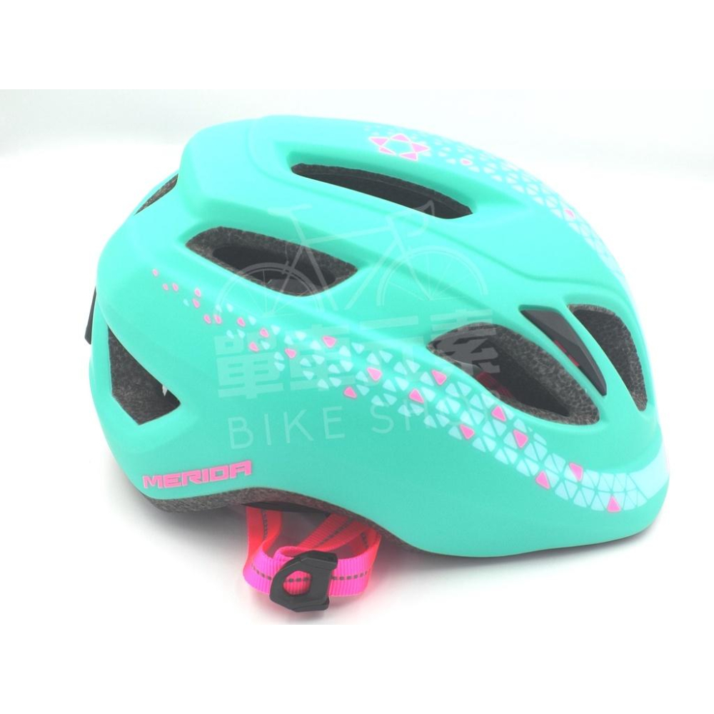 【單車元素】MERIDA 美利達 兒童安全帽 KB18 有警示燈 自行車 滑步車 安全帽 50-54cm 綠/粉-細節圖4