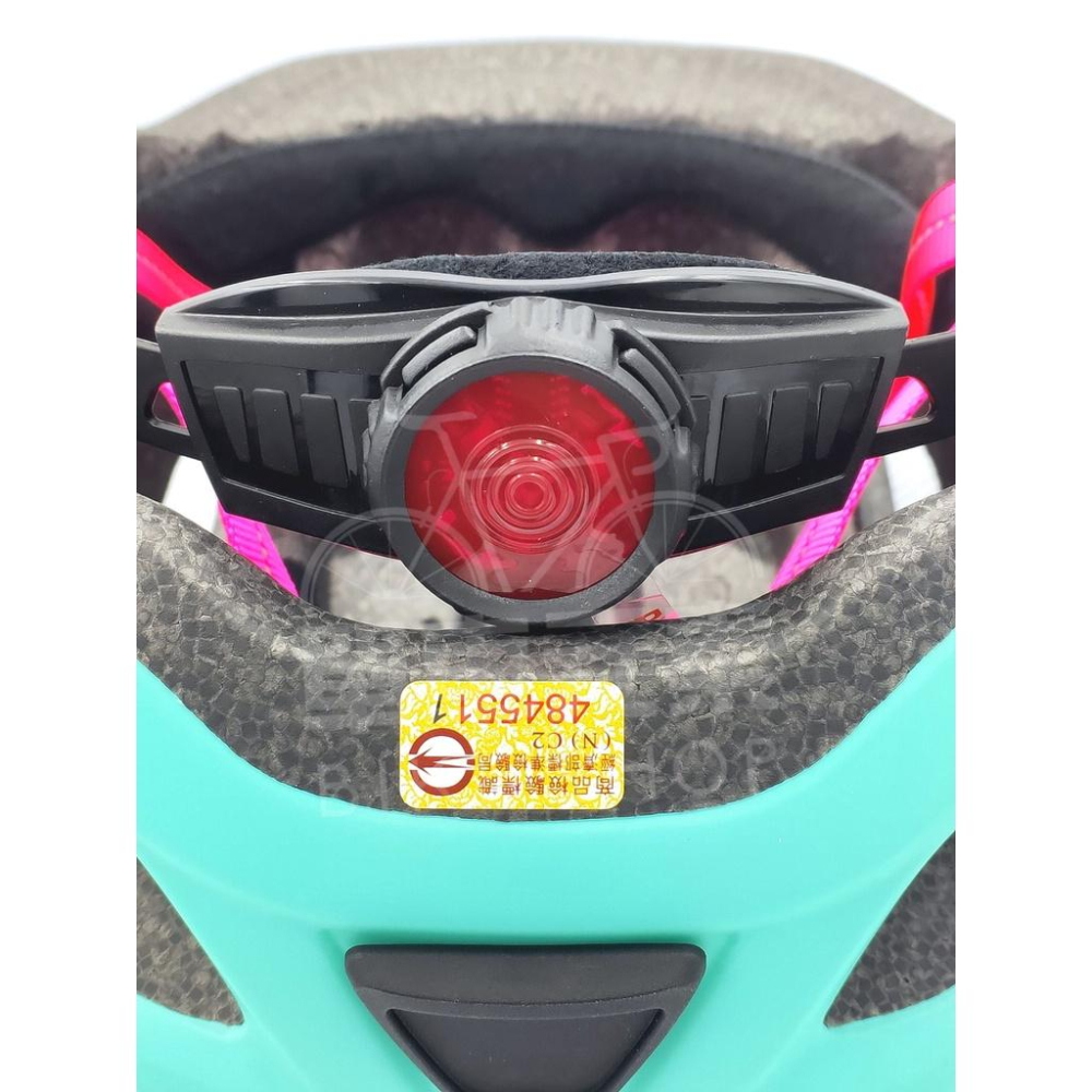 【單車元素】MERIDA 美利達 兒童安全帽 KB18 有警示燈 自行車 滑步車 安全帽 50-54cm 綠/粉-細節圖6