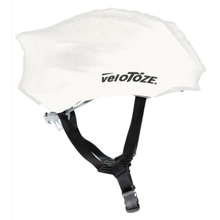 【單車元素】velotoze 防水安全帽套 黑/白-細節圖3