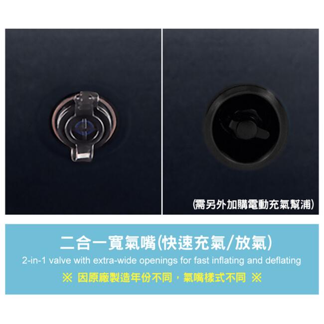 INTEX 64758 新款線拉結構FIBER TECH 雙人防水植絨 充氣床 137*191*25cm 露營床藏青色-細節圖3