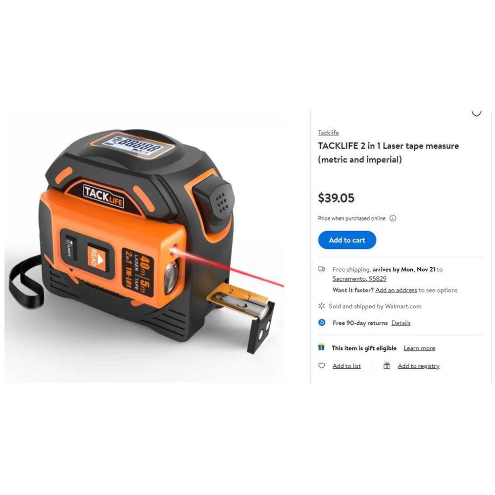 (現貨)Tacklife 二合一雷射測距捲尺TM-L01-細節圖6