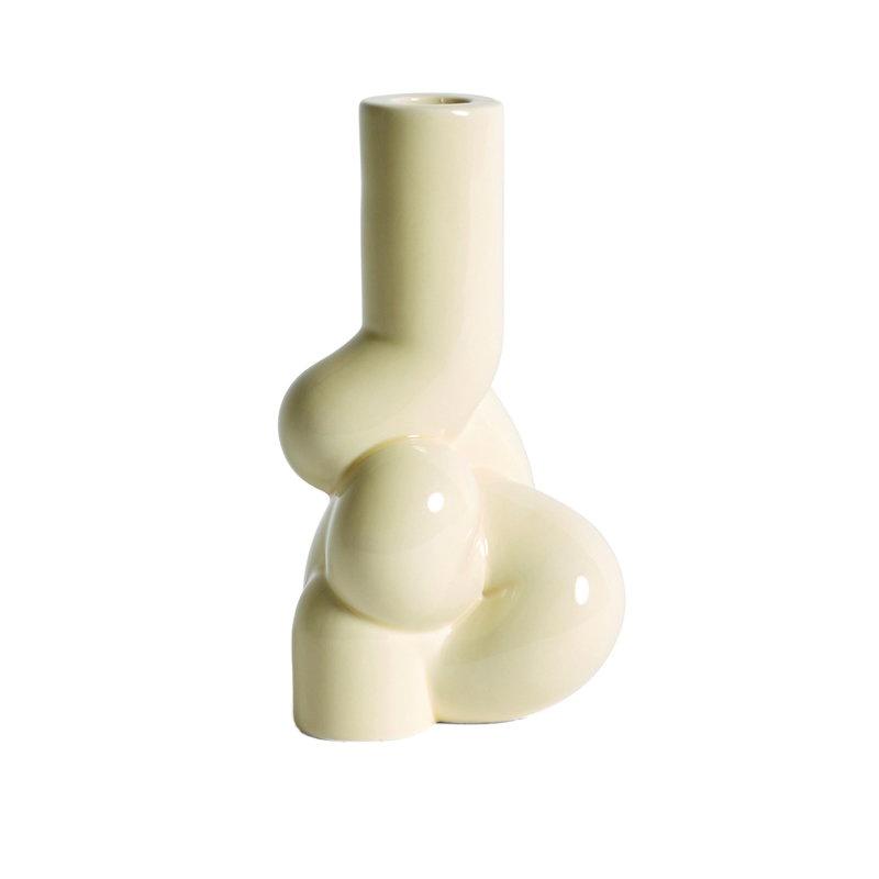 W&S Soft candleholder, soft yellow 燭台(Wang & Söderström)-細節圖5