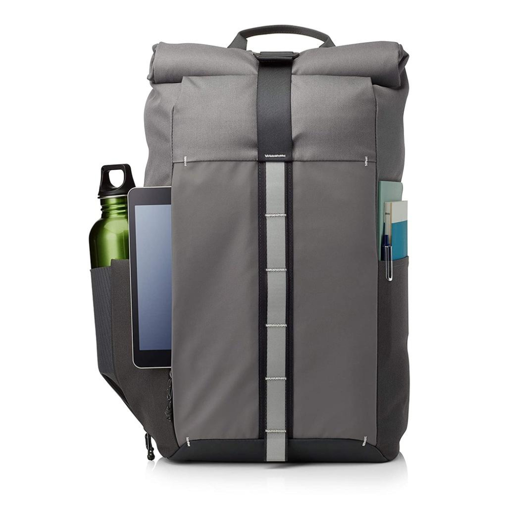 (現貨)HP惠普電腦後背包15.6寸 Pavilion Roll Top Backpack 簡約設計極簡風格-細節圖2