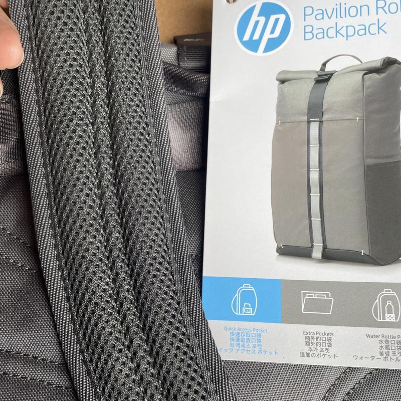 (現貨)HP惠普電腦後背包15.6寸 Pavilion Roll Top Backpack 簡約設計極簡風格-細節圖7