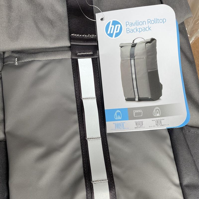 (現貨)HP惠普電腦後背包15.6寸 Pavilion Roll Top Backpack 簡約設計極簡風格-細節圖9