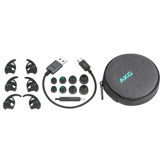 (現貨免運)AKG【N200A Wireless】掛脖入耳式藍牙耳機 IPX7防水 運動磁吸設計 紅點設計-細節圖2