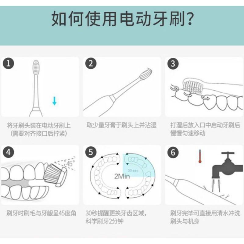 (現貨)兒童充電智能聲波電動牙刷(附兩刷頭) IXP7級防水 五種潔牙模式 杜邦刷毛-細節圖4