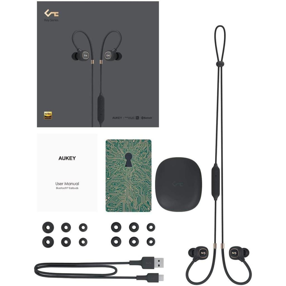 （現貨）AUKEY EP-B80 無線藍芽耳機 Hi-Res 圈鐵aptX耳機 動圈動鐵雙驅 IPX6運動防水-細節圖6
