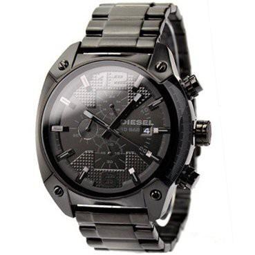 (現貨)DIESEL DZ4223 手錶 49mm 計時 日期 休閒 運動 精鋼 三眼錶 IP黑鋼 黑面