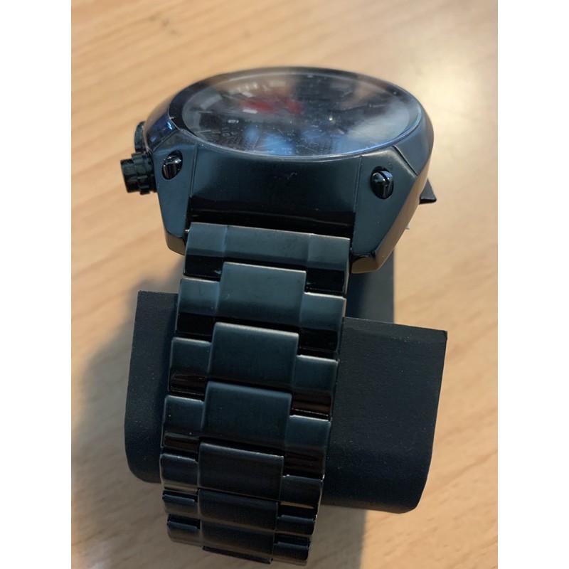 (現貨)DIESEL DZ4223 手錶 49mm 計時 日期 休閒 運動 精鋼 三眼錶 IP黑鋼 黑面-細節圖5