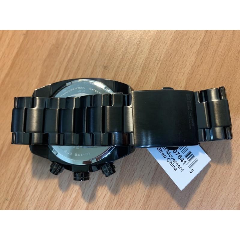 (現貨)DIESEL DZ4223 手錶 49mm 計時 日期 休閒 運動 精鋼 三眼錶 IP黑鋼 黑面-細節圖7