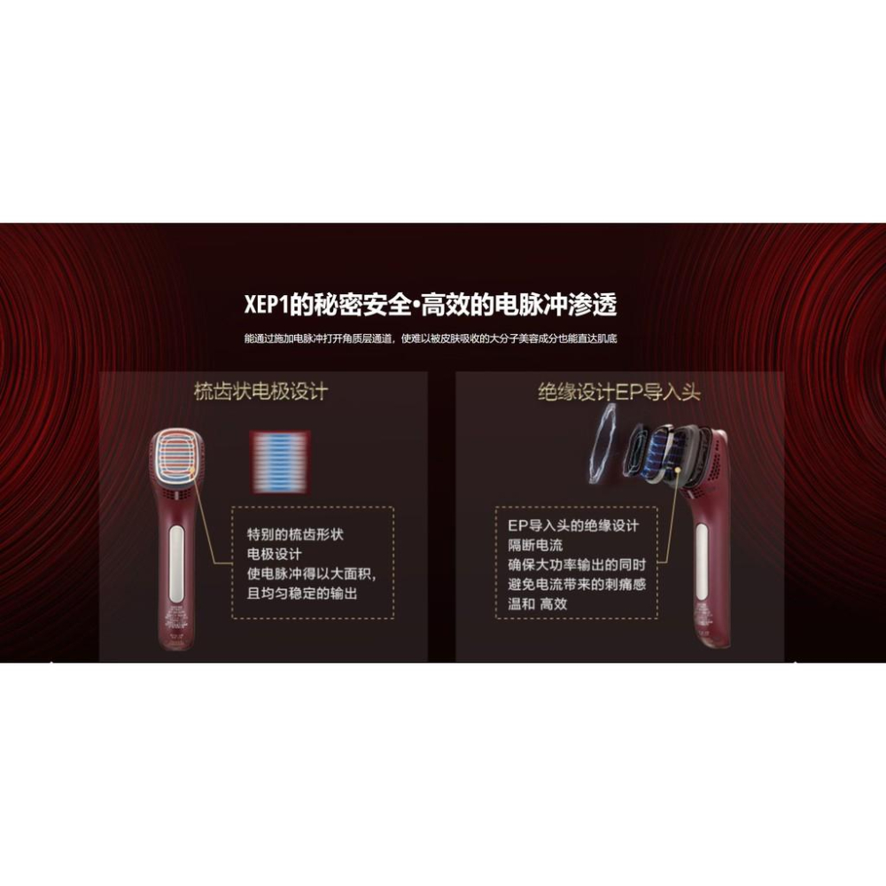 Panasonic 頂級款 脈衝離子導入美容儀HE-XEP1  獨家化妝品大分子導入技術-細節圖9