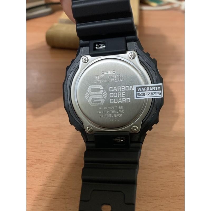 (現貨）Casio GA 2100 1a1  全黑  農家橡樹 正品-細節圖7