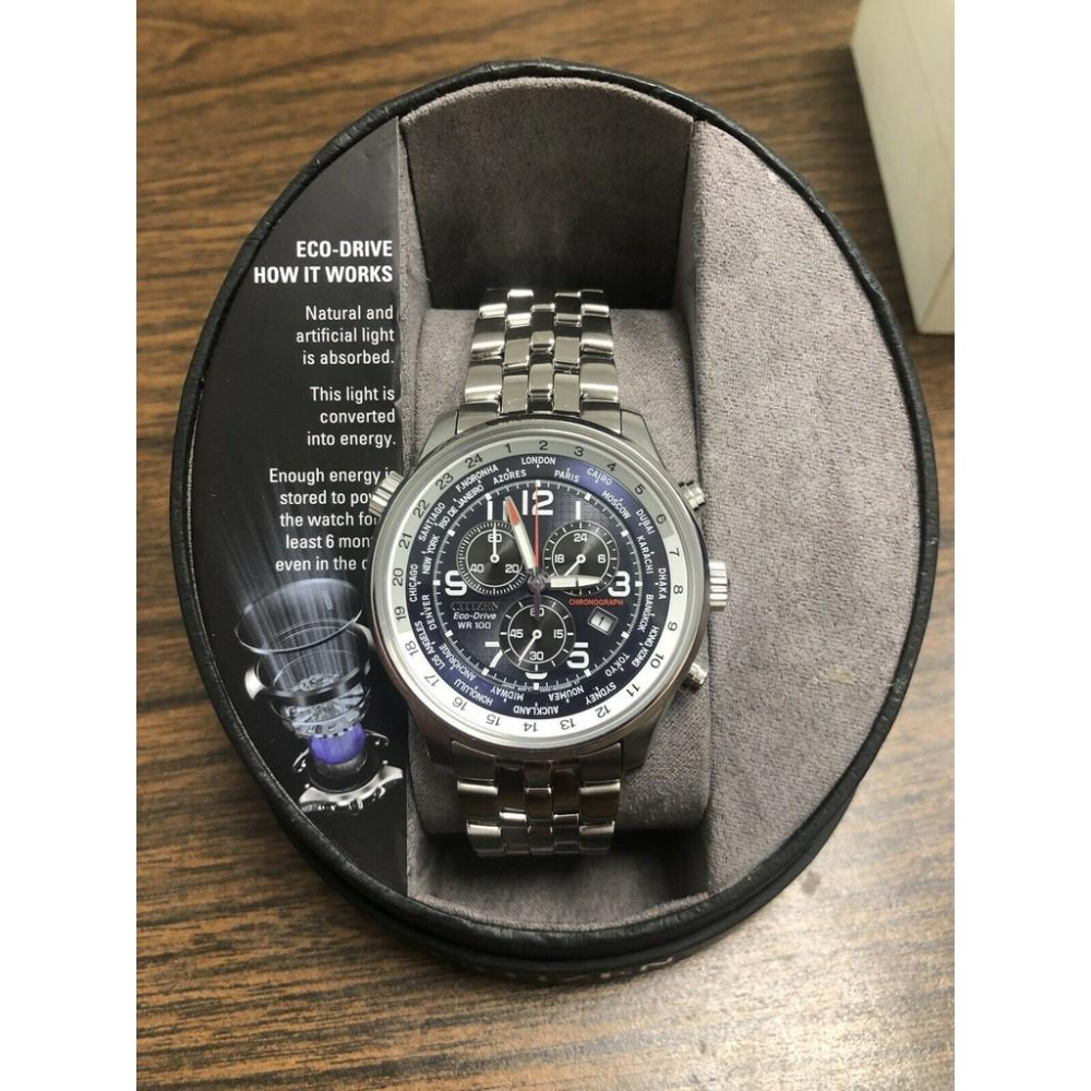 [現貨]Citizen Eco-Drive 光動能AT0361-57L 競速極限 光動能腕世界時區CWT父親節 情人節-細節圖7