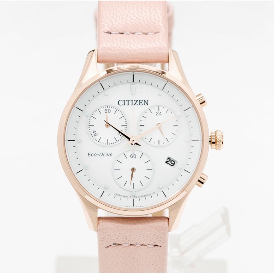 CITIZEN  Eco-Drive光動能計時女錶-粉色錶帶/32mm(FB1443-08A) 情人節可參考-細節圖2