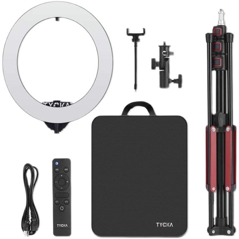 (現貨免運)18吋遙控型環形LED補光燈 TYCKA網美網拍專用（附燈架 遙控器 專用收納手提袋）-細節圖8