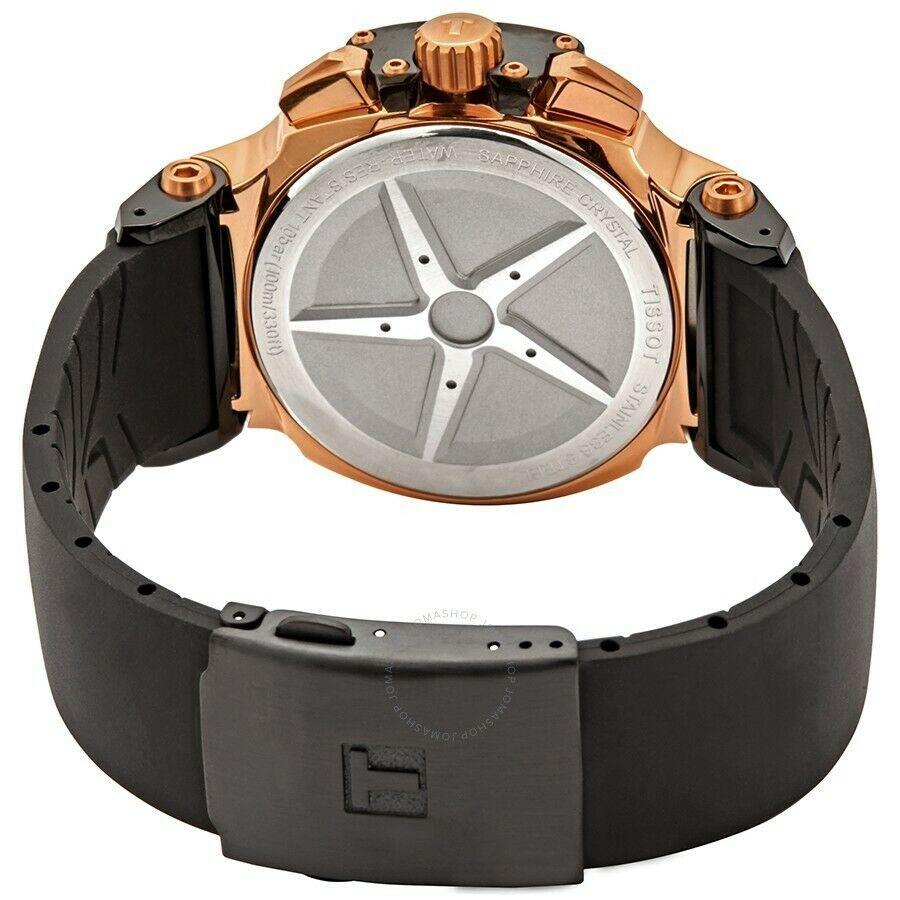 Tissot T-Race 男錶 黑金 Chronograph Watch 石英-細節圖5