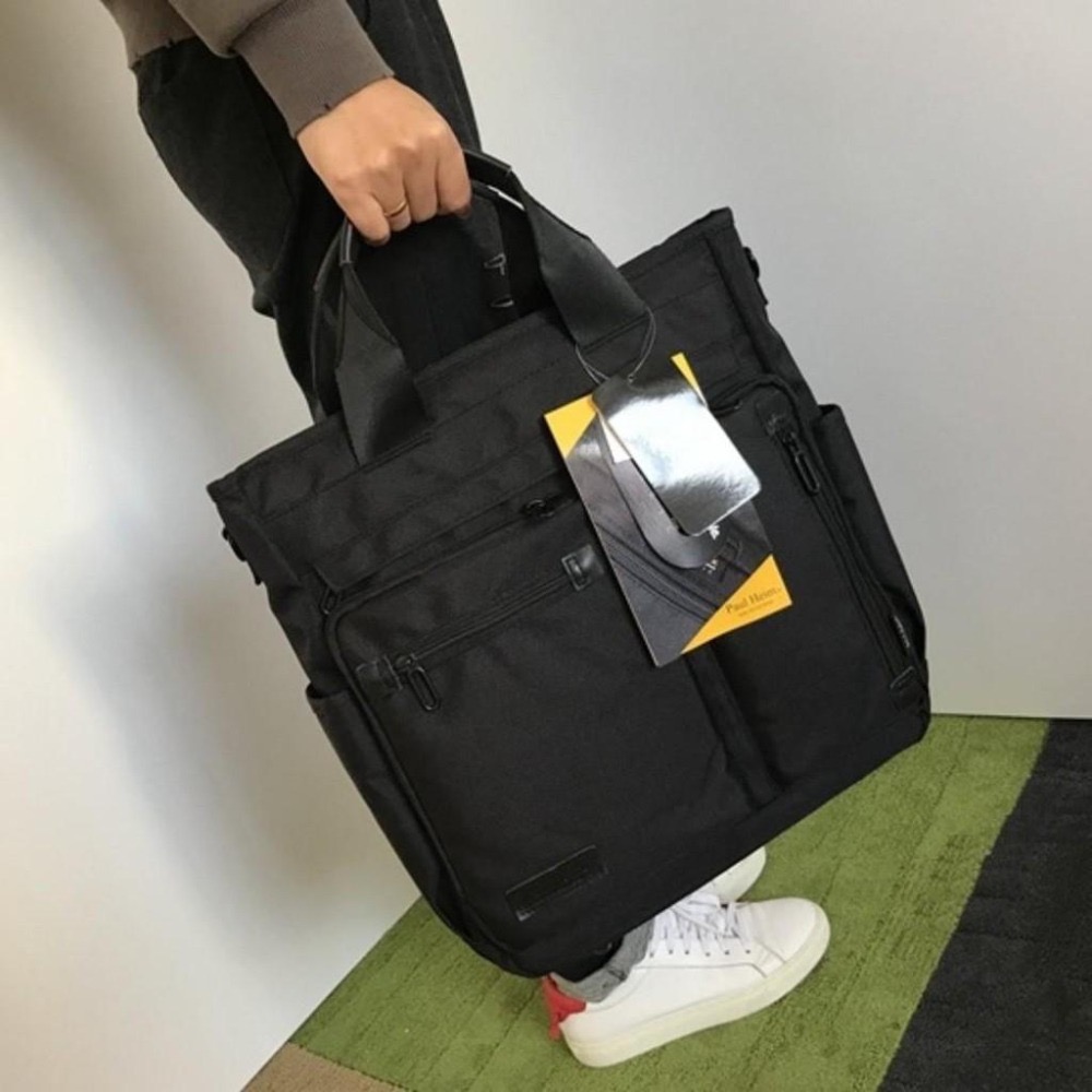 【Paul Heim】日本品牌 3WAY電腦後背包 CORDURA材質16個口袋 托特包 雙肩包 斜背包-細節圖8