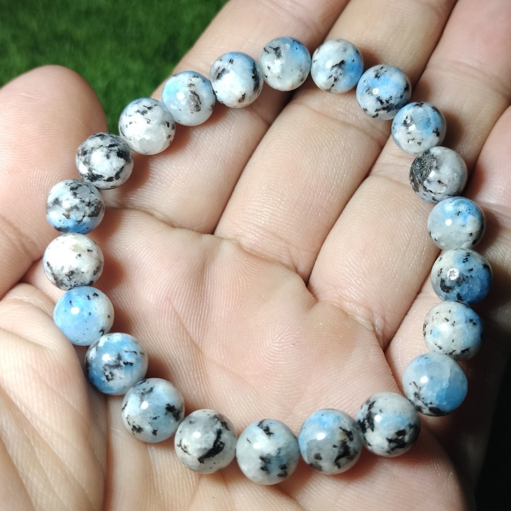 《晶華》天然巴基斯坦K2 Blue藍銅礦手串手鏈N65-細節圖3