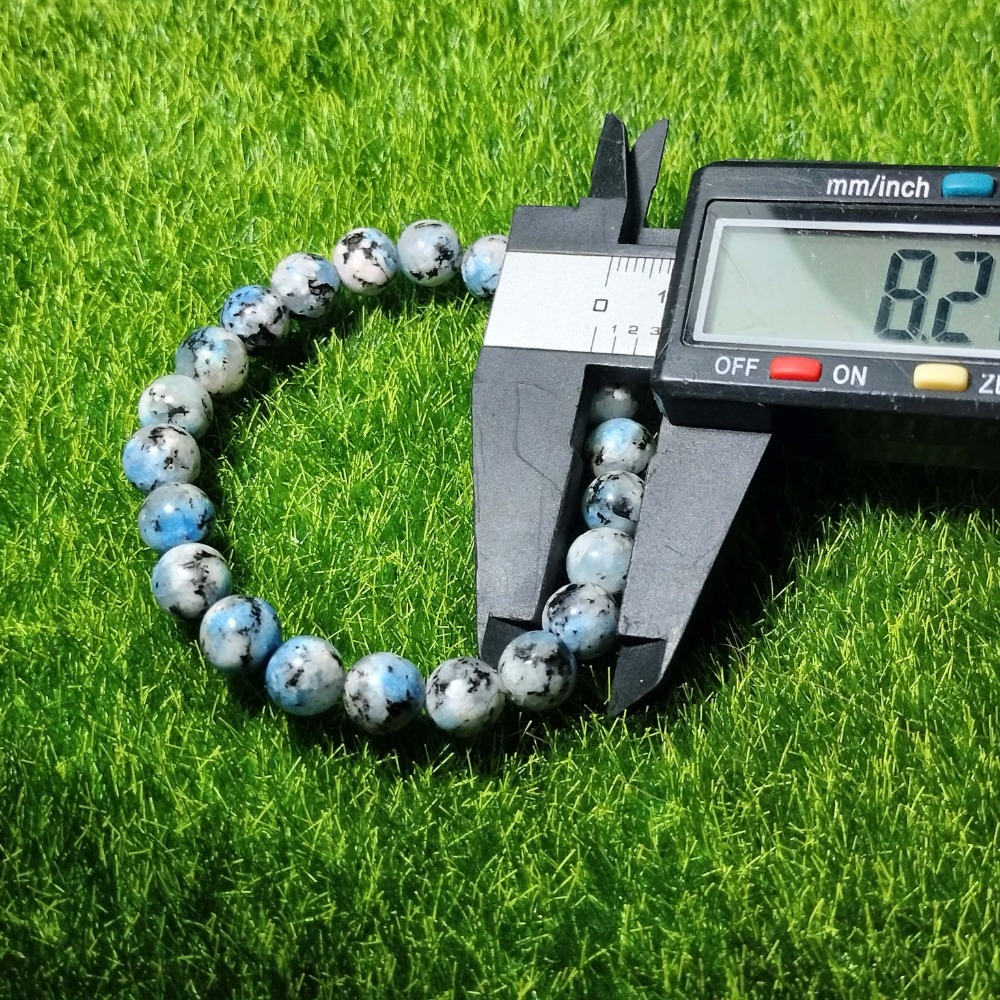 《晶華》天然巴基斯坦K2 Blue藍銅礦手串手鏈N65-細節圖4