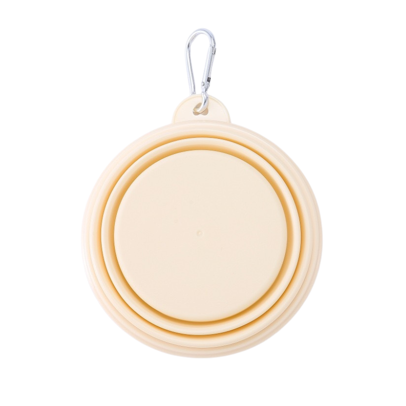 【輕量隨行】寵物矽膠折疊碗｜外出喝水/餵食兩用 登山散步便攜碗 附掛勾 狗狗貓咪適用 抗摺耐用 寵物外出用品-規格圖8