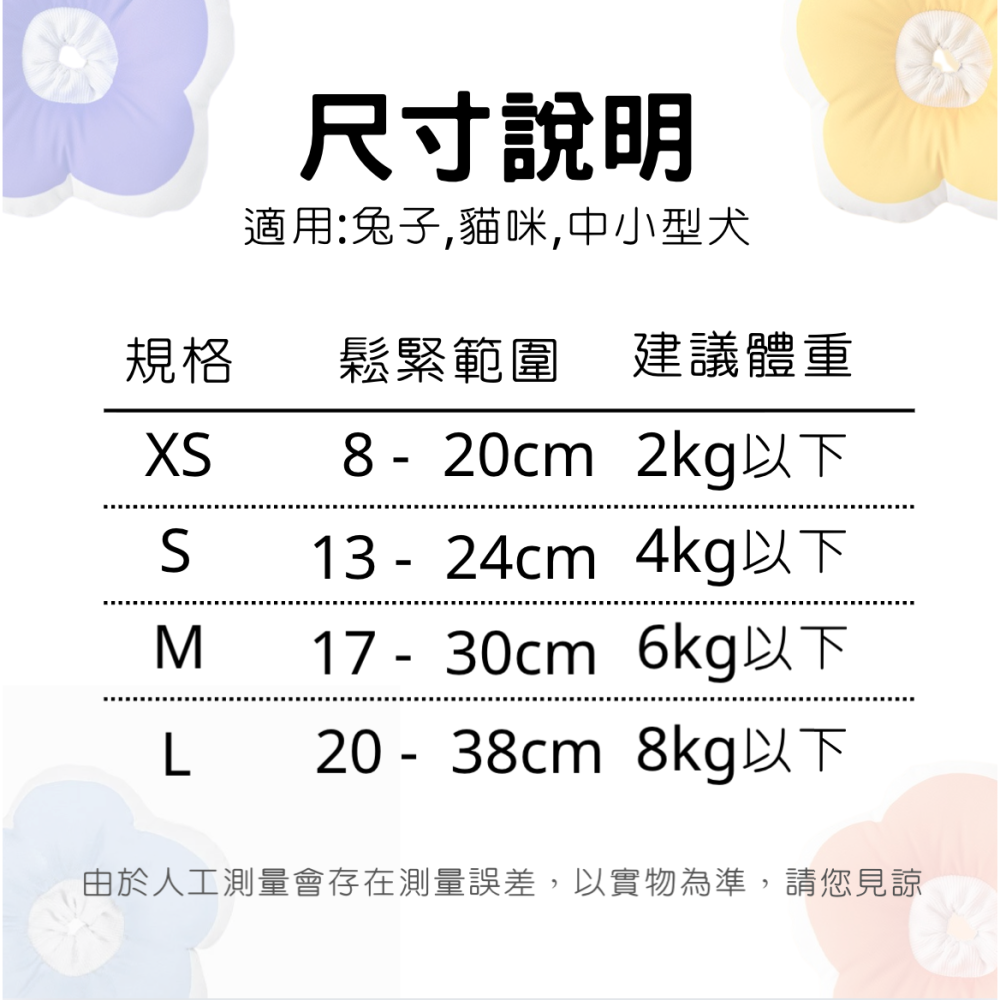【萌寵復原首選】花朵柔軟防舔頭套｜貓狗通用 術後防舔咬 舒適不壓頸 脖圍可調 柔軟棉質防抓圈 結紮復原必備-細節圖9