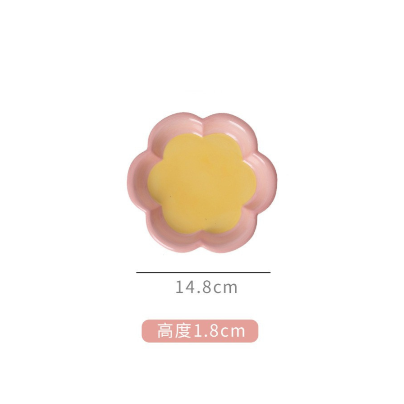 韓系嘟嘟寵物陶瓷盤｜不沾鬍鬚 寬口淺盤 貓咪點心盤 罐頭盤 陶瓷餐具-規格圖8