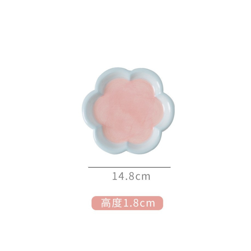 韓系嘟嘟寵物陶瓷盤｜不沾鬍鬚 寬口淺盤 貓咪點心盤 罐頭盤 陶瓷餐具-規格圖8