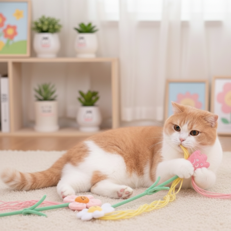 花花 FAFA 逗貓棒｜內含貓薄荷 輕盈尾絲 互動紓壓-細節圖5