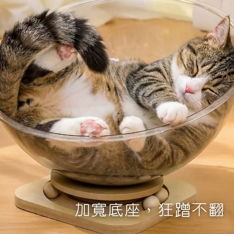 透明太空艙貓窩 舒適大容量丨 可玩可睡 貓床 寵物貓窩 貓跳台延伸款 半封閉貓窩-細節圖2